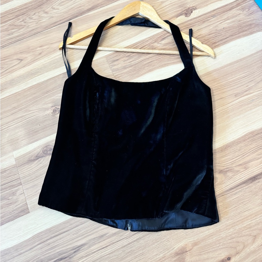 1990s Velvet Halter Top